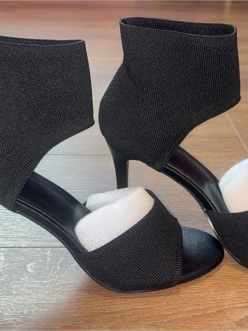 Sicare ladies black stiletto peep toe heels NWT (Size 8) - Picture 4 of 11